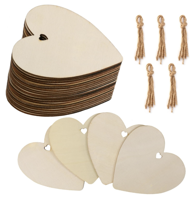15 Vday Wood Hearts